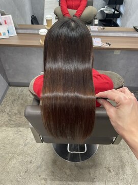 ネウィ 宮崎店(newi) 酸性ストレート×艶感ショコラブラウン×髪質改善トリートメント