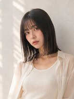 きいろのゾウ 縮毛矯正/黒髪ストレートボブ/切りっぱなしボブ