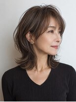 ハーツ 青山表参道店(Heart's) 白髪ぼかし脱白髪染め似合わせレイヤーカット40代50代60代