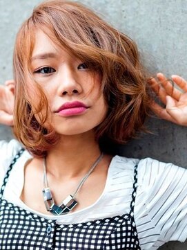 アドラーブル 万代店 (adorable) 【adorable】ゆるふわヘルシーパーマ×長めバングで小顔見え