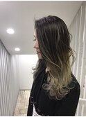 グラデーションカラー×イエローアッシュ