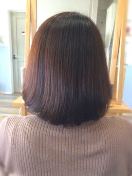 シュエット(Chouette) ナチュラルボブ+HOTパーマでお手入れ簡単!