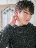 メンズヘア ビーセカンド 草加店(MENS HAIR B-2)&nbsp;黒髪イケメンサイドパートa(草加)(メンズカット)
