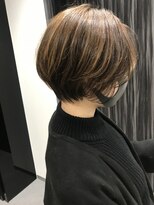 ジエクト 本店(The Ect)&nbsp;こなれ夏ショート×シークレットハイライト×モノグレージュ