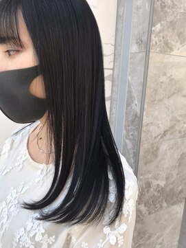 ブリス(VLISS) ストレートブルーブラック_水素トリートメントフリンジウエーブ