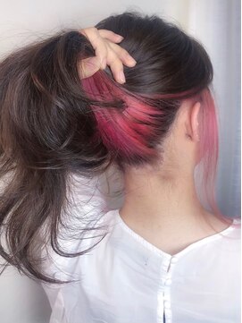 アレンヘアー 富士宮店(ALLEN hair) インナーカラーバイオレットピンク