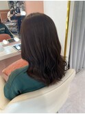 20代 30代 ビターショコラ 鎖骨ミディアム 髪質改善