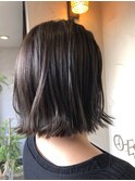 切りっぱなしボブ