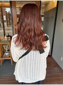 ロング×オレンジブラウン