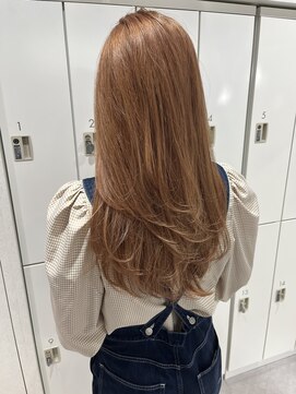 ユーフォリア 渋谷グランデ(Euphoria SHIBUYA GRANDE) Honey beige  Layer cut