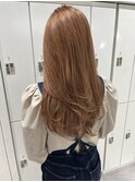 Honey beige  Layer cut