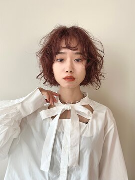ノーム(norm) ボブ/パーマ/暖色カラー/くるくるパーマ
