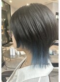 ◎お客様スタイル◎インナーカラー◎スモーキーブルー