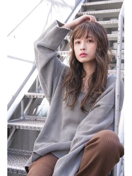 ケアリー 成増(Carelly) 大人かわいい前髪セシルカットココアブラウンフリンジウェーブ