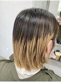 20代30代40代デザインカラーグラデーションブリーチ小顔