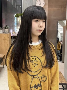 テトヘアー(teto hair) ロングレイヤー切りっぱなしワイドバング