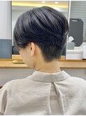 くびレイヤーグレーベージュニュアンスカラー白髪染め白髪ぼかし