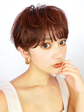 ラフィス ヘアーセプト 銀座店(La fith hair sept) 【La fith】マッシュショート×オレンジブラウン