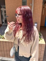 ミニム ヘアー(minim hair) sheer red color