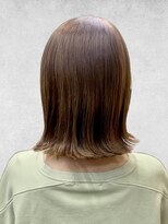 ラルジュヘアイコール(Large hair equal =)&nbsp;20代30代大人かわいいベージュナチュラルセミロングヘアー美肌