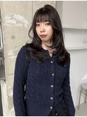ブリーチなしオリーブグレージュ/レイヤーカット