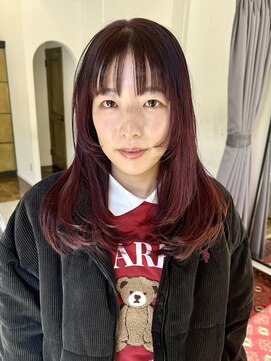ヘアーアイスカルテット(HAIR ICI QUARTET) 透明感カラーダブルカラーブリーチピンクチェリーレッドボルドー