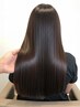 オーガニックオイルストレート（縮毛矯正）＋トリートメント（カット無し）