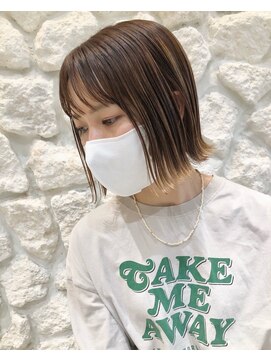 モアナ バイ ヘッドライト うるま店(Moana by HEADLIGHT) Moana【うるま】外はねボブ#アッシュベージュ20代30代40代