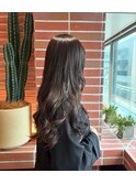 暗髪でも透明感！シルバーグレージュ