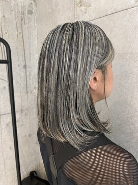 プラスシー(+C) 白髪８０％以上の大人の地毛にハイライト/福岡ハイライト