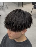 緩め縦落ちツイストスパイラルツイスパマッシュ