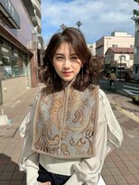 ロミー 本厚木(ROMMY.) 20代~50代☆ミディアムレイヤー◎ブラウン◎レイヤーカット