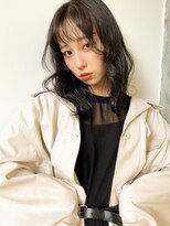 ミリ(mm)&nbsp;レイヤーカット ブルーブラック カラー 韓国 髪質改善 仙台