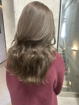 ルノン フィージュ(LUNON fieju) 暗めカラーグランマッシュデザインカラーフェイスフレーミング