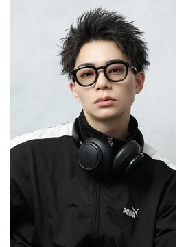 リップス 吉祥寺店 (LIPPS) ツイスト黒髪アップバンクツーブロ刈り上げショート