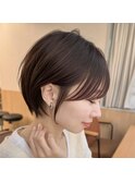 後頭部が綺麗に見えるひし形ショート