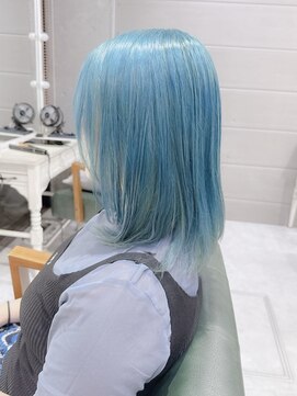 デイズ(days) マットブルーカラー/ブリーチダブルカラー