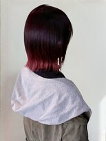 ヘアーメイク グロー(hair make grow)&nbsp;外ハネボブ グラデーションカラー エンドカラー 裾カラー 20代