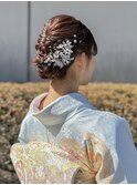 横浜/訪問着ヘア/アップスタイル/和装ヘア