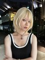 ルル 表参道(lulu.) 抜きっぱなしブロンドカラー×ボブレイヤー