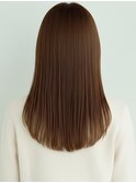 セミロング20代30代ストレートレイヤー前髪なし前髪あり越谷