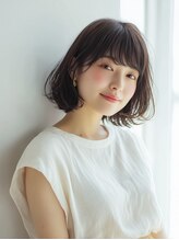 コトンアトリエ 人形町(COTON atelier) ミルクティーブロンド/ダークブルー/デジタルパーマ/人形町