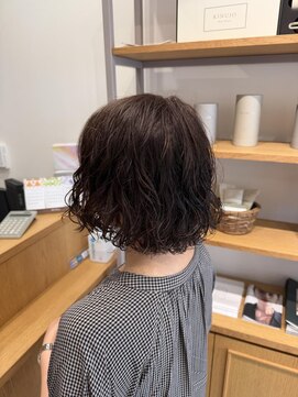 リル 新浜店(LiL) やわらかウェーブの大人ボブパーマ塩田5
