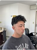 メンズショート×ローフェード