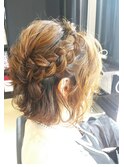 KATOのボブハーフアップ