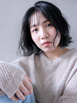 アイティー バイ アルバム 中野店(IT by ALBUM) 外ハネボブ_ハイライトカラーセミウェットウェーブ_57391