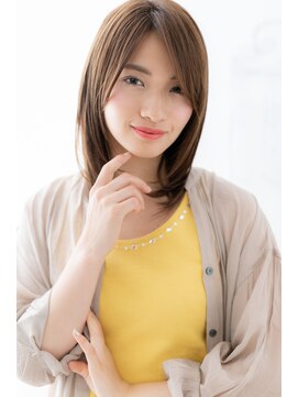 フェイス 赤羽 ネオ(face Akabane neo) 大人のさら艶ストレート こなれヘア/ヘルシースタイル