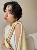 かきあげスイングショート/地毛風ダークアッシュ