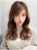 ラベンダーカラー/前髪/イヤリングカラー/ヨシンモリ