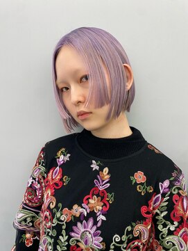 レコ 渋谷(LECO) ホワイトラベンダーボブ